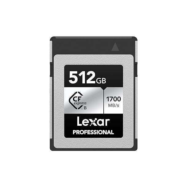 Lexar 512GB CFexpress Type B Memory Card: Fast 1700/1250 MB/s for 8K Video - Ideal for Photographers & Videographers