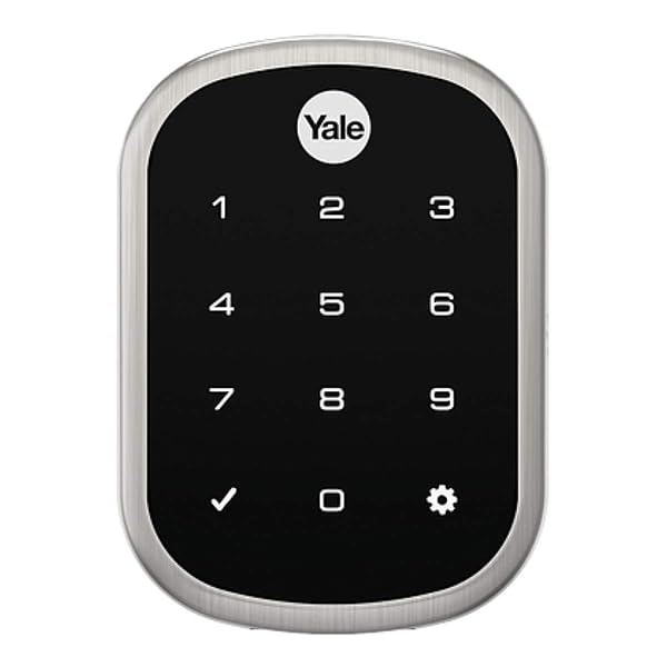 Liftmaster myQ Key Free Smart Lock Touchscreen Deadbolt Satin Nickel with myQ Smart Garage Control LMDBPACK-SN 821LMC