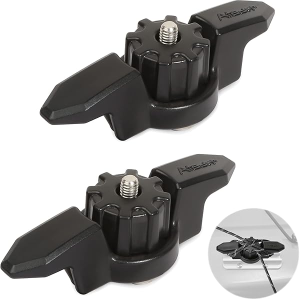 Line Cleat for Kayak Track Mount 2 Pcs Black Kayak Anchor Cleat Rail Mount Accessories