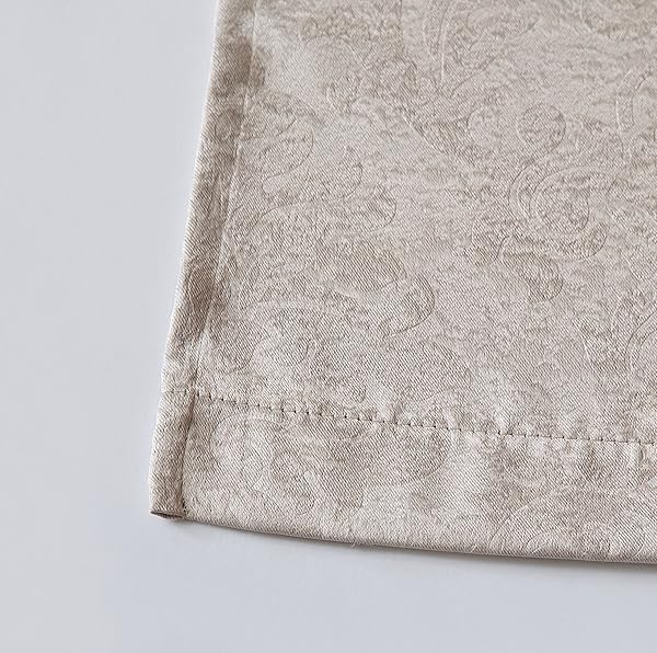 Linen Zone Beige Ivory Bedroom Curtains Modern Blackout Curtains for Windows Nursery 54 x 84 Inches - Image 3