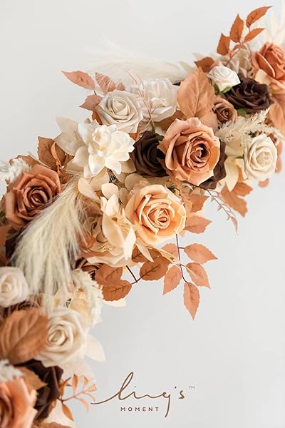 Ling's moment Artificial Flowers, 25Pcs 3" Roses in Autumn Shades, Realistic DIY Foam Floral Decor for Wedding Bouquets Centerpieces, Outdoor Party - Image 6