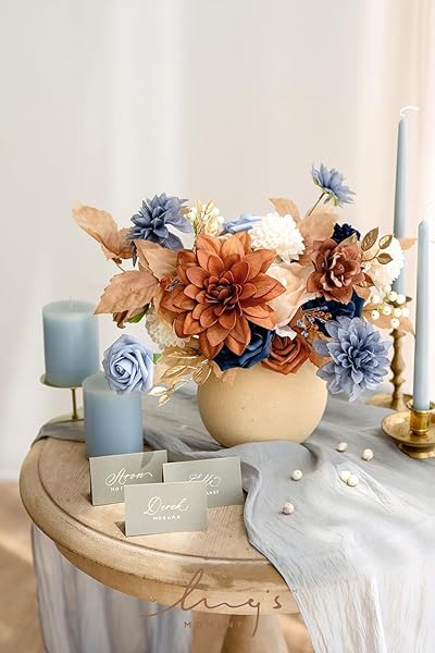 Ling's moment Artificial Flowers 25Pcs Provence Roses Decor w Stems,3" Real Touch DIY Foam Floral for Wedding Bouquet Centerpieces, Outdoors Party - Image 3