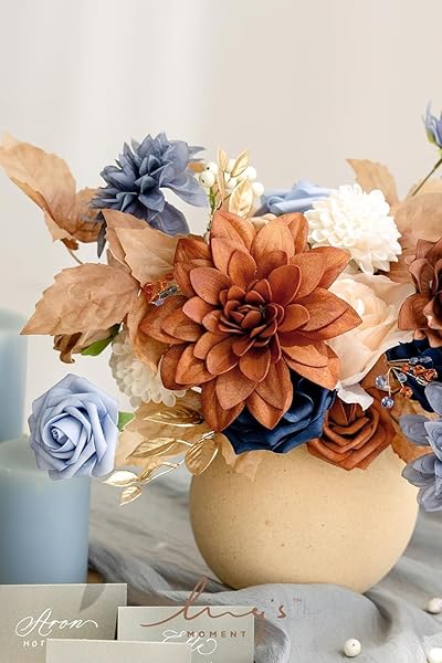 Ling's moment Artificial Flowers 25Pcs Provence Roses Decor w Stems,3" Real Touch DIY Foam Floral for Wedding Bouquet Centerpieces, Outdoors Party - Image 8