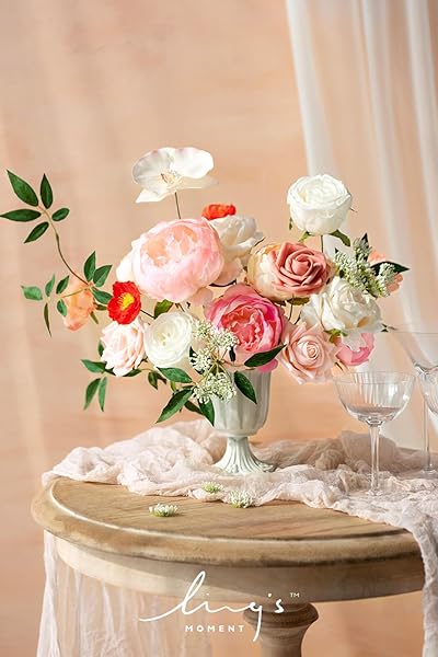 Ling's Moment Artificial Flowers Box Set Aromatic Coral for DIY Wedding Bouquets Centerpieces Party Baby Shower Home Decor - Image 2