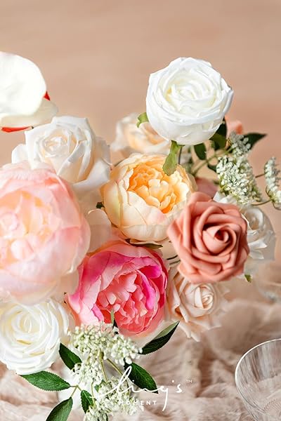 Ling's Moment Artificial Flowers Box Set Aromatic Coral for DIY Wedding Bouquets Centerpieces Party Baby Shower Home Decor - Image 3