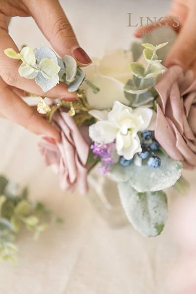 Ling's Moment Eucalyptus Leaves Branches 18Pcs 15 Inch Tall Fake Greenery Decor for Wedding Bouquets Table Centerpieces Room Office - Image 3