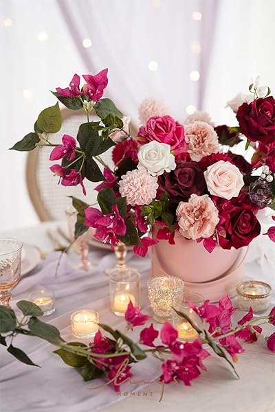 Ling's Moment Blush Dahlia Foam Artificial Flowers Real Touch for Home Decor Wedding Gifts Party Favors 25pcs - Image 8