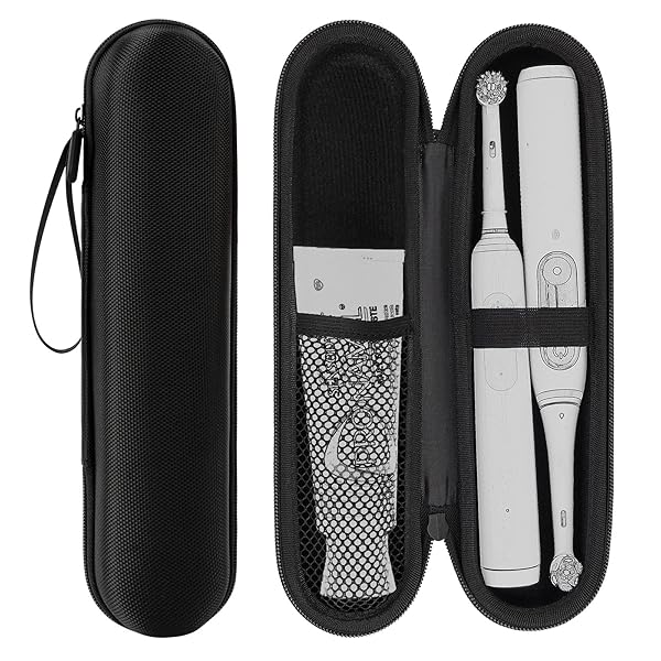 Linkidea Electric Toothbrush and Toothpaste Travel Case, Battery Toothbrush Carry Bag Compatible with Oral-b Pro 1500 8000, Philips Sonicare 5100,