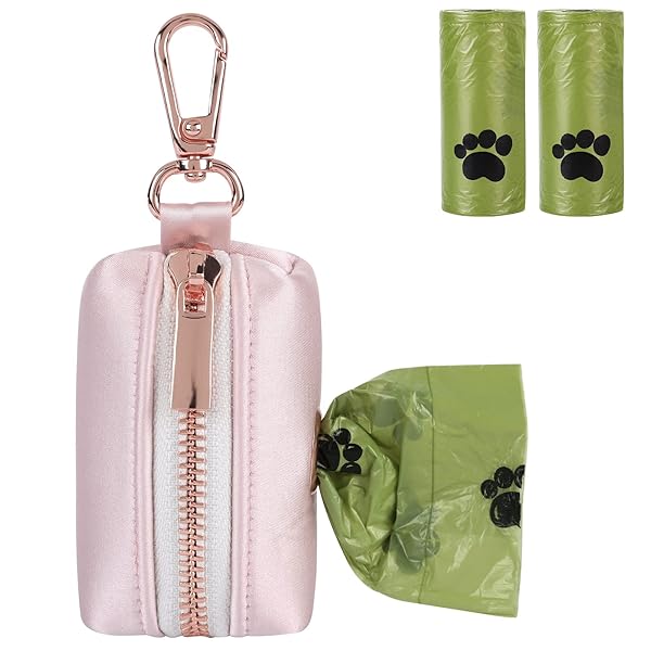 Lionet Paws Cute Dog Poop Bag Holder with Matching Collar and Leash Dispenser for Convenient Dog Waste Management