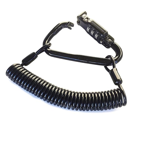 Heavy Duty Motorcycle Helmet Lock & Cable - Universal PIN Lock for Helmets, Jackets, and Luggage Security