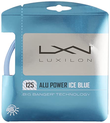 Luxilon ALU Power 125 Tennis String Set - Ice Blue | Premium Performance & Durability