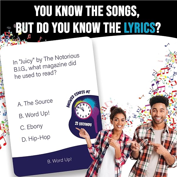 Lyric Legend 90s Hip-Hop and Rap Music Trivia Game for Fun Group Nights and Parties Perfect for Singing Along and Quizzing Friends - Image 5