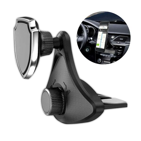 MACHSWON 360 CD Slot Mobile Phone Holder Universal Magnetic GPS Navigator Strong Magnet