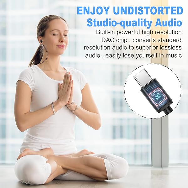 MAXROCK USB C Headphones for Samsung S22, Wired Type C Earphones with Microphone, Noise Isolation in-Ear Earbuds Headset for Galaxy S21 FE A53 Flip 4 - Image 5