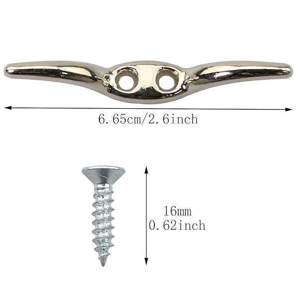 MEETOOT 4pcs Zinc Alloy Blind Cord Cleat Hooks for Home, Office & Boats - Durable Accessories for Blinds & Awnings - Image 4