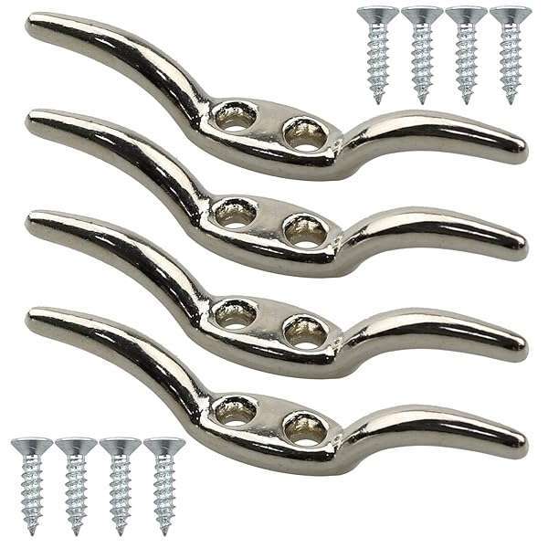MEETOOT 4pcs Zinc Alloy Blind Cord Cleat Hooks for Home, Office & Boats - Durable Accessories for Blinds & Awnings - Image 2
