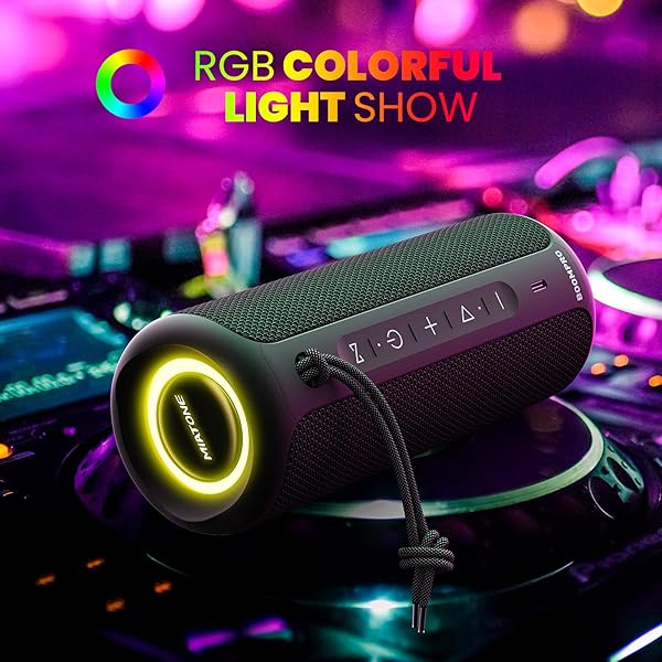 MIATONE Bluetooth Speakers 36W Portable Speaker with Stereo Sound Bass, Bluetooth 5.3 Wireless USB Type C Outdoor, 5000mAh 24H Playtime IPX7 - Image 6