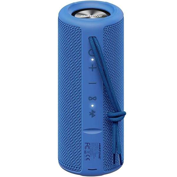 MIATONE Waterproof Bluetooth Boombox: Portable Outdoor Speaker in Blue - Perfect for Adventures!