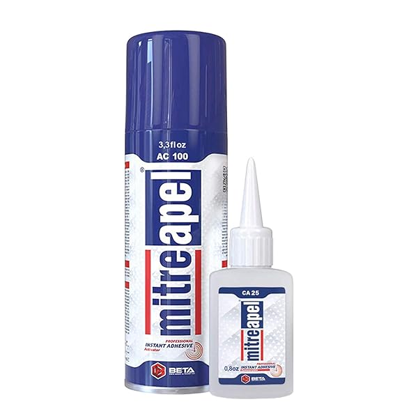 MITREAPEL CA Glue & Activator Spray for Woodworking - 0.80 oz to 3.30 fl oz - Perfect for Crafts & DIY Projects - Image 2