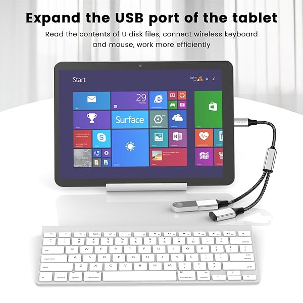 Buy MOGOOD USB C to Dual USB Female Adapter - Type C Splitter for MacBook Pro, Google Pixel, Galaxy S9/S8, Note 8 - Fast OTG Converter - Image 7