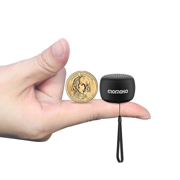 MOMOHO Buy MOMOHO Mini Bluetooth Speaker - Wireless, TWS Pairing, Built-in Mic, Portable for Indoor & Outdoor Use (Black)