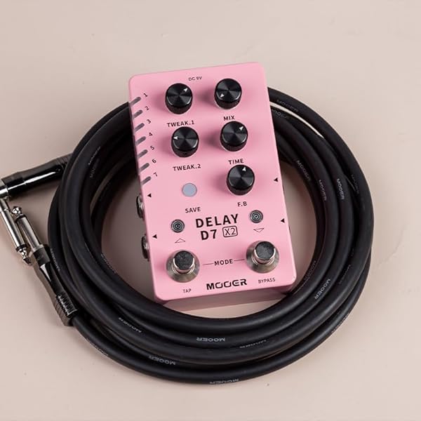 MOOER Guitar Delay Pedal 14 Types Vintage and Modern Effects Classic Analog Tape Experimental Low-Bit Galaxy and Pingpong - Image 6