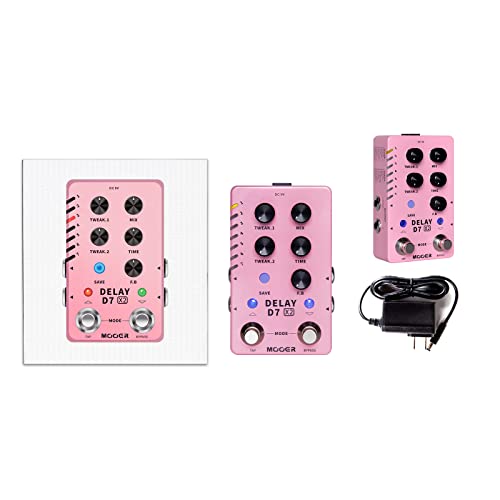 MOOER Guitar Delay Pedal 14 Types Vintage and Modern Effects Classic Analog Tape Experimental Low-Bit Galaxy and Pingpong - Image 9