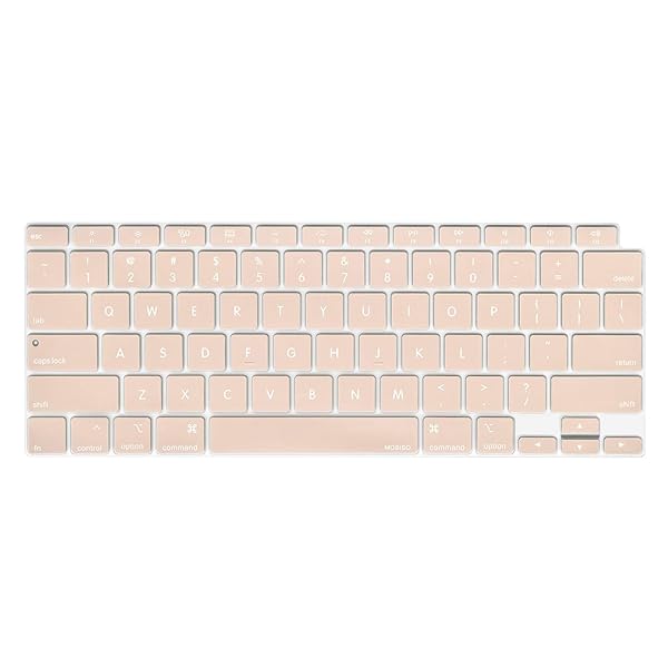 MOSISO Keyboard Cover for MacBook Air 13 inch 2022 2021 2020 A2337 M1 A2179 Waterproof Silicone Skin Camel Color