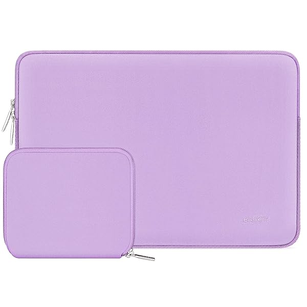 MOSISO Laptop Sleeve for MacBook Air Pro 13-13.3 inch and 14 inch M4 M3 M2 M1 Chip Neoprene Bag with Small Case Purple