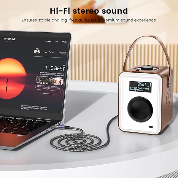 MOSWAG 10FT 3.5mm Male to Male Audio Cable Stereo Aux Cord for Headphones PS4 Smartphone Tablets PC Laptop Black - Image 4