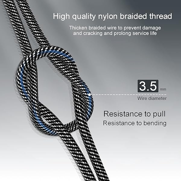 MOSWAG 10FT 3Meter 3.5mm Audio Extension Cable Male to Female Nylon Braided Compatible with Home Car Stereos Smartphones Headphones and More - Image 6