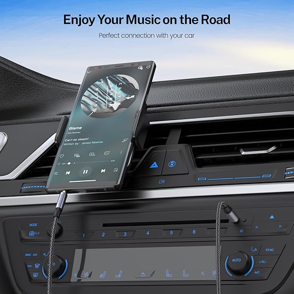 MOSWAG 3.5mm Aux Cord Male to Male 6.6FT Nylon Braided Audio Cable for Phones Headphones Speakers Tablets PCs Music Players - Image 3