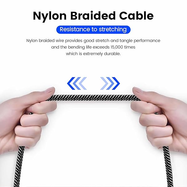 MOSWAG 3.5mm Aux Cord Male to Male 6.6FT Nylon Braided Audio Cable for Phones Headphones Speakers Tablets PCs Music Players - Image 5
