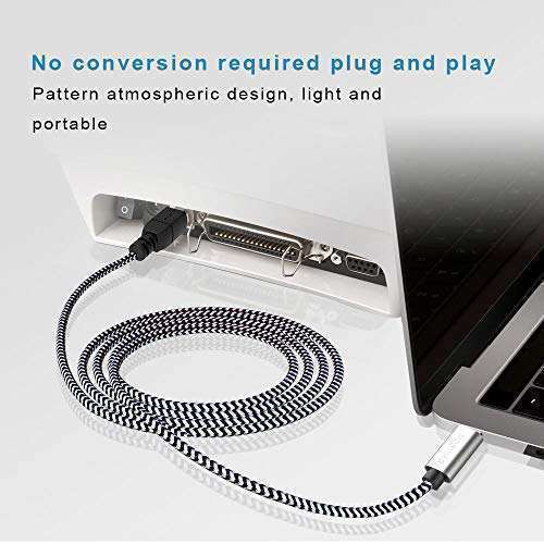 Buy MOSWAG 6.6FT USB C Printer Cable - Type C to USB for MIDI Controllers, Printers, and More - Image 6