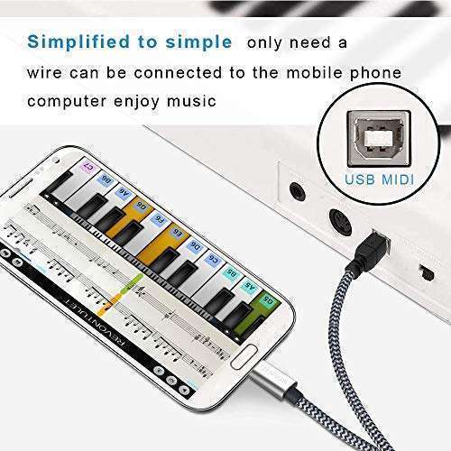 Buy MOSWAG 6.6FT USB C Printer Cable - Type C to USB for MIDI Controllers, Printers, and More - Image 7