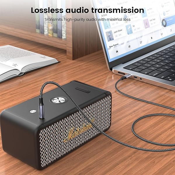 "10FT MOSWAG USB C to 1/4" TRS Audio Cable for Pixel, Samsung, Amplifiers & More" - Image 4