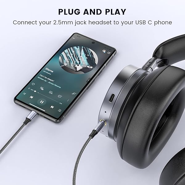 MOSWAG USB C to 2.5mm TRS Headphone Cable,Type C to 2.5 mm Replacement Cord Compatible with Bose Noise Cancelling 700, QuietComfort 35 25 QC35, - Image 5
