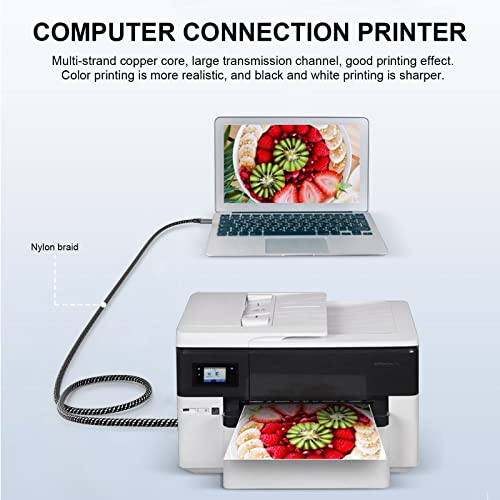 MOSWAG 10FT USB Printer Cable Type A to B High Speed Durable Cord for HP Canon Dell Epson Lexmark Xerox Brother Samsung and More - Image 5