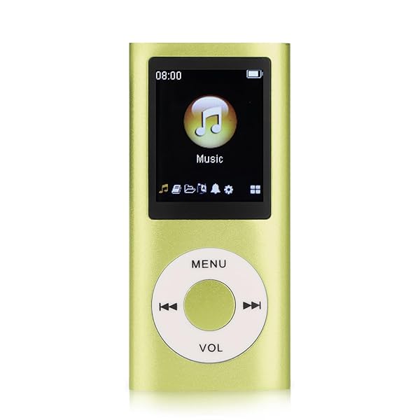 MP3 Player, Portable Lossless Sound Slim MP3 Music Player with Earphone, 1.8 Inch LCD Screen Digital Music Player, ?Memory Card Not Included? (Green)