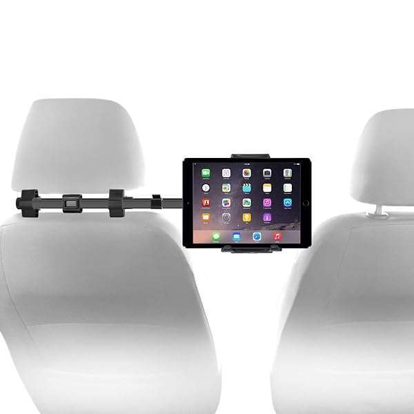 Macally "Macally Adjustable Tablet Holder for Car Headrest - Secure iPad Mount for Kids (Fits 4.7-12.9" Devices)"