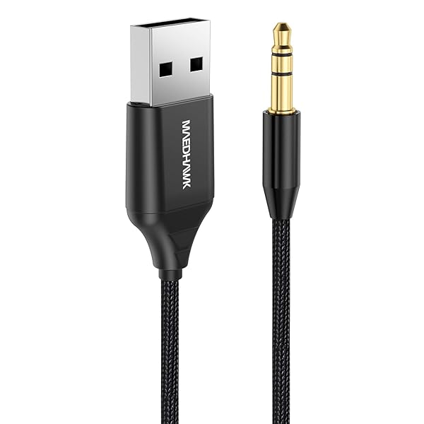 MaedHawk MaedHawk Bluetooth Aux Receiver for Car - BT5.3 Adapter for Music Streaming & Hands-Free Calling