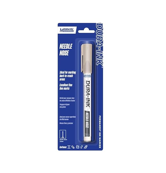 Markal Markal 96524 Dura-Ink Needle Nose Permanent Marker - Black, Pack of 6 | Durable & Precise Marking Tool