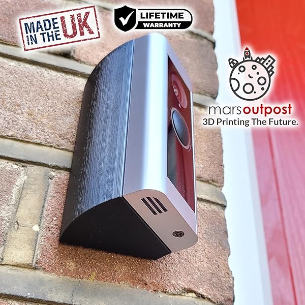 Mars Outpost | Wedge Compatible with RingPro & RingPro 2 Video Doorbell | Angle Adaptor | 45 Degrees | Angle Mount/Corner Bracket/Corner Kit - Image 5