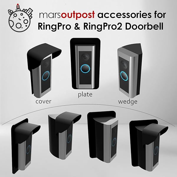 Mars Outpost | Wedge Compatible with RingPro & RingPro 2 Video Doorbell | Angle Adaptor | 45 Degrees | Angle Mount/Corner Bracket/Corner Kit - Image 8