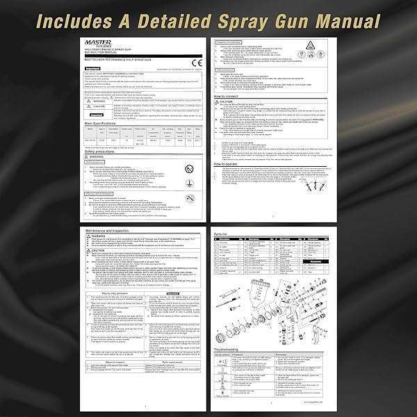 Master Elite PRO-44 HVLP Spray Gun 1.3mm Tip - Perfect for Automotive Basecoats & Clearcoats - Image 6