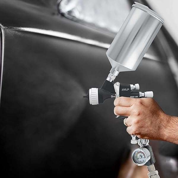 Master Elite PRO-44 HVLP Spray Gun 1.3mm Tip - Perfect for Automotive Basecoats & Clearcoats - Image 7
