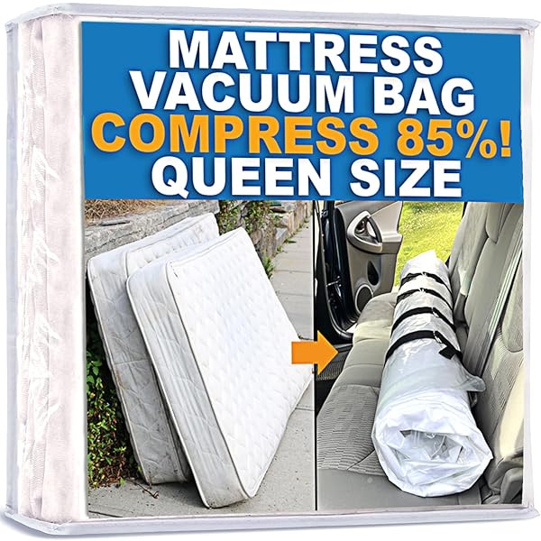 Leakproof Mattress Vacuum Bag for Moving: Double Zip Seal for Memory Foam & Inner Spring - Ideal for Storage & Returns (Queen/Full/XL) - Image 3