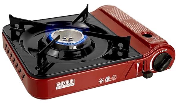 maxsun Maxsun Portable Gas Stove MS3800 - 9,560 BTU High Power Camp Stove for Outdoor/Indoor Use with Carrying Case