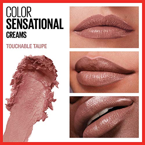 Maybelline Color Sensational Lipstick in Touchable Taupe - Hydrating Cream Finish for Perfect Nude Lips - Image 5