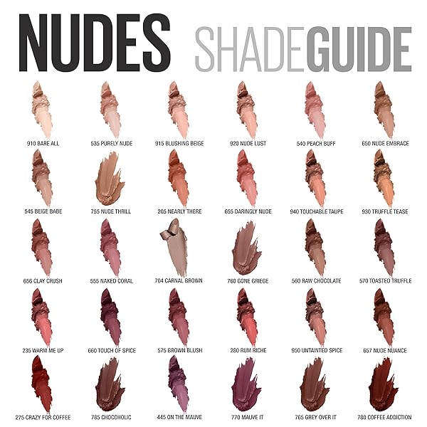 Maybelline Color Sensational Inti-Matte Nudes Lipstick in Purely Nude - 0.15 oz for Flawless Lips - Image 9